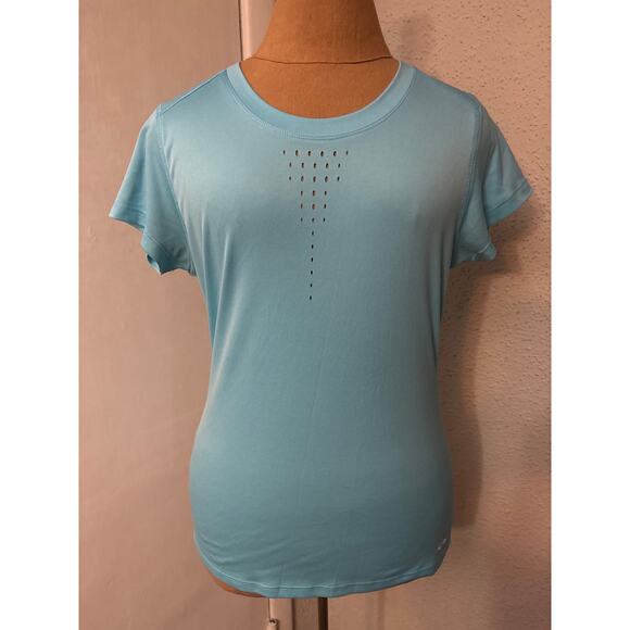 Champion C9 Vented Blue Short Sleeve Exercise Top S Activewear Atheisure Casual - Picture 1 of 13